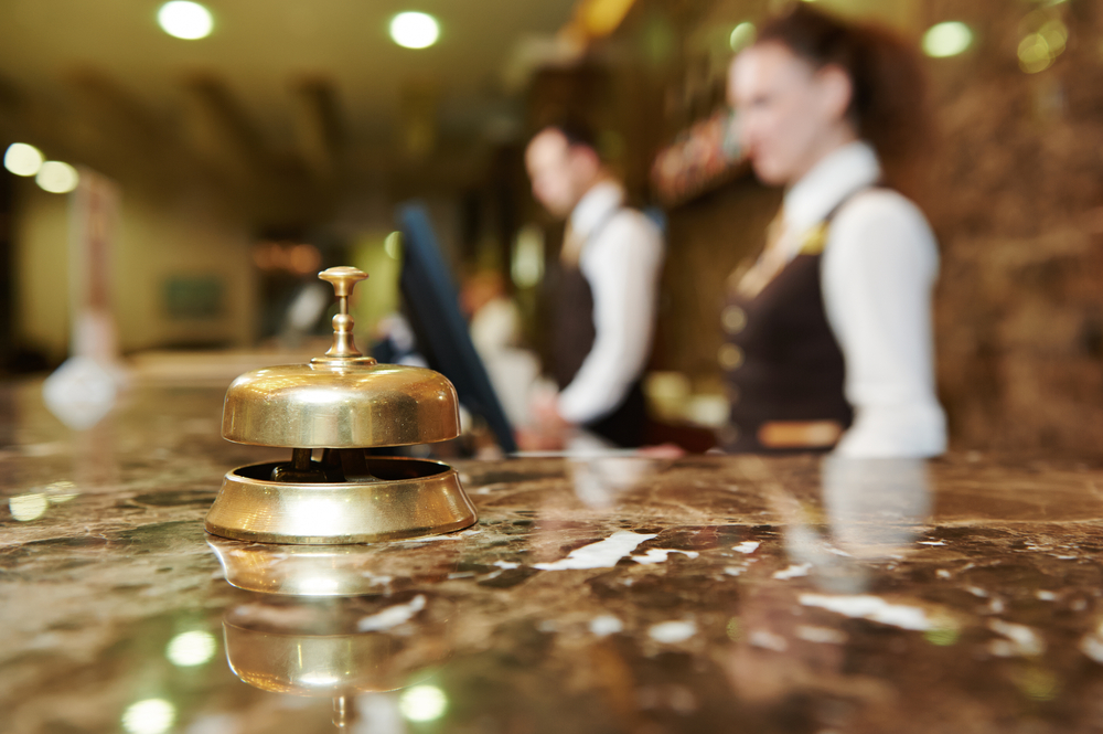 Concierge desk at River Edge Inn Gatlinburg