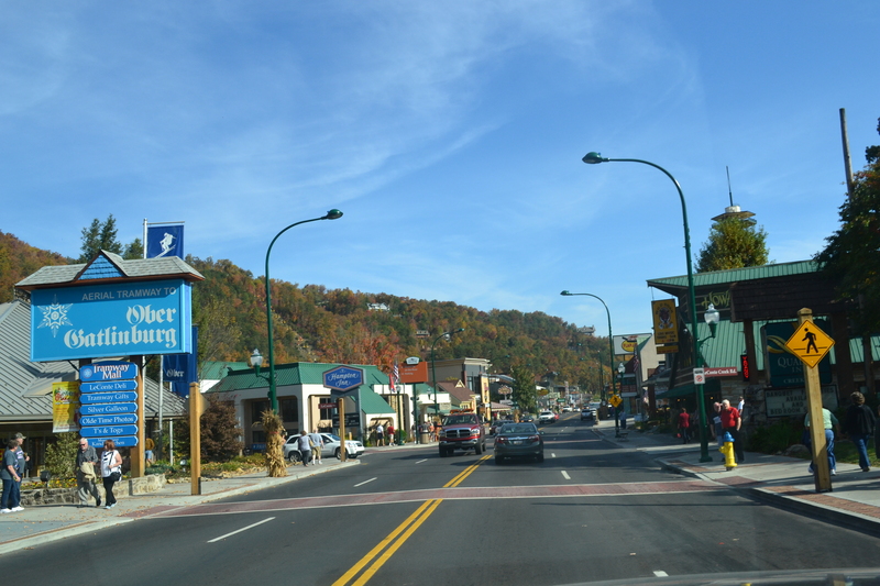 The Parkway in downtown Gatlinburg, TN